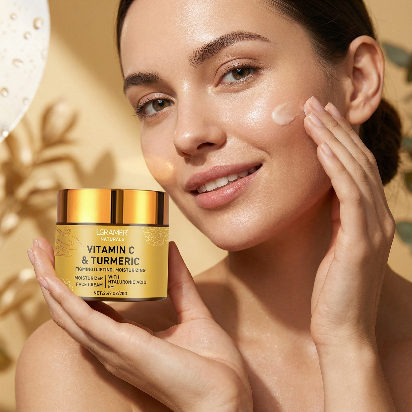 Vitamin C + Turmeric Firming Face Cream – Brightening, Anti-Aging & Dark Spot Corrector