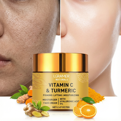 Vitamin C + Turmeric Firming Face Cream – Brightening, Anti-Aging & Dark Spot Corrector