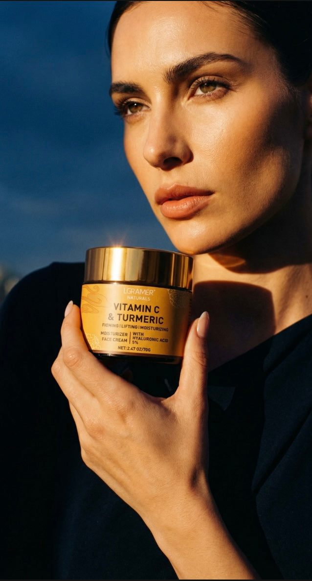 Vitamin C + Turmeric Firming Face Cream – Brightening, Anti-Aging & Dark Spot Corrector